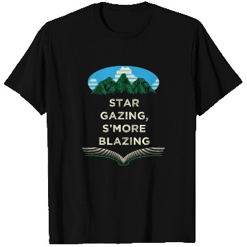 Discover Star Gazing Smore Blazing Camping Friends Camper B T Shirts