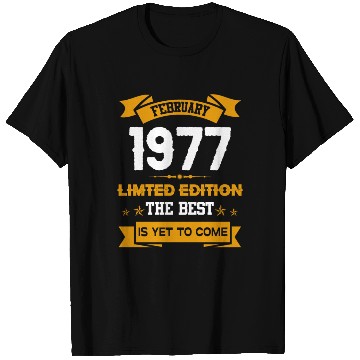 Discover February 1977 Birthday Surprise T Shirts