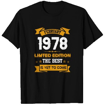 Discover February 1978 Birthday Surprise T Shirts