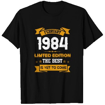 Discover February 1984 Birthday Surprise T Shirts