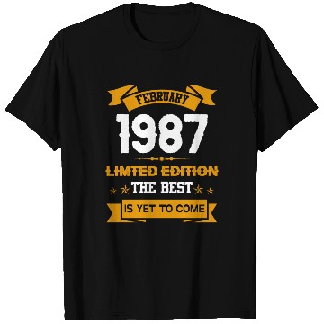 Discover February 1987 Birthday Surprise T Shirts