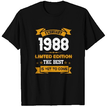 Discover February 1988 Birthday Surprise T Shirts