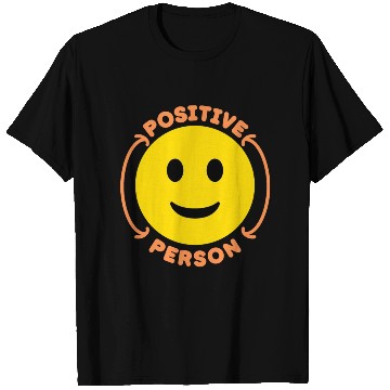 Discover slightly smiling positive person face T Shirts