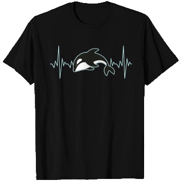 Discover Orca Whale Heartbeat T Shirts