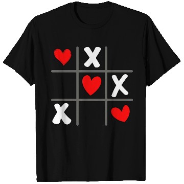 Discover Tic Tac Toe Valentine's Day Hearts Game T Shirts