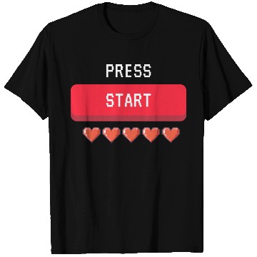 Discover press start , gaming T Shirts