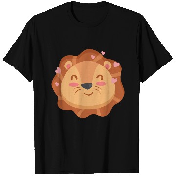 Discover Cute Lion Cartoon Animals Character Design T Shirts