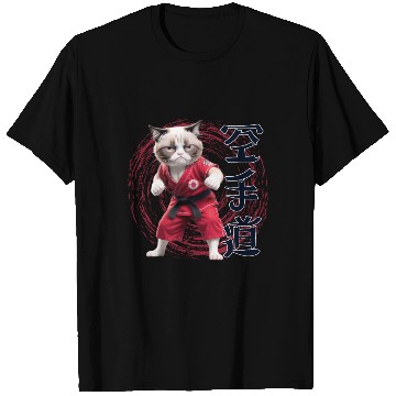 Discover Karate Cat, Karatedo Japanese Kanji T Shirts