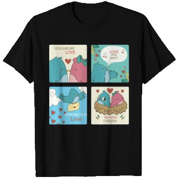 Discover Love Axolotl Pink Valentine Day Salamander Lover T Shirts