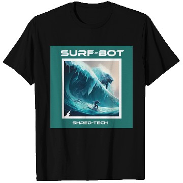 Discover Robot Ice Surf T Shirts