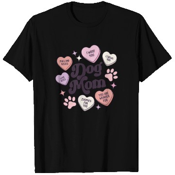 Discover Dog Mom Valentines Day Candy Hearts Galentines T Shirts