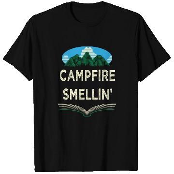 Discover Campfire Smellin Camping Summer Camper Tropical Fa T Shirts