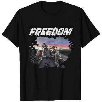 Discover Freedom on the motorcycle T Shirts