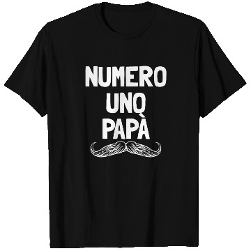 Discover Numero Uno Papa Italian Dad Father's Number 1 Dad T Shirts