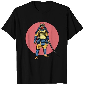 Discover Japanese samurai warrior young pink mask T Shirts