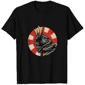 Discover Bushido kabuki samurai japan graphic guntai mask T Shirts