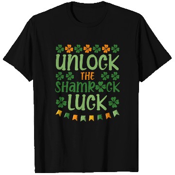 Discover Unlock The Shamrock Luck St. Patrick's Day Vibes T Shirts