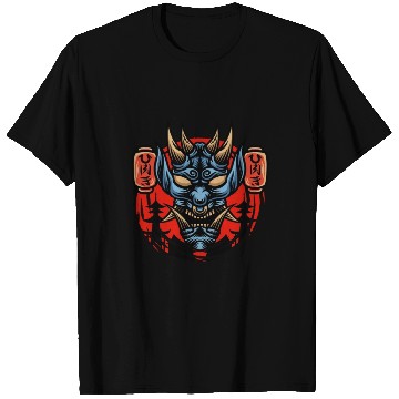 Discover Bushido kabuki samurai japan graphic devil mask T Shirts