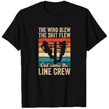 Discover Funny Electrical Lineman Saying Thank A Lineman T Shirts