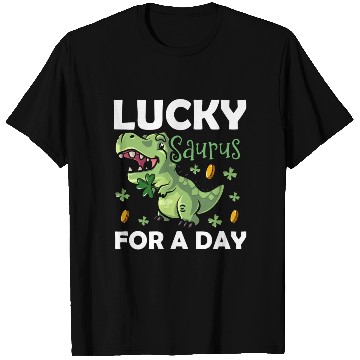 Discover Lucky Saurus For A Day Dinosaur St. Patrick's Day T Shirts