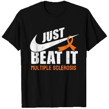 Discover Beat Multiple Sclerosis Awareness Orange Ribbon T Shirts