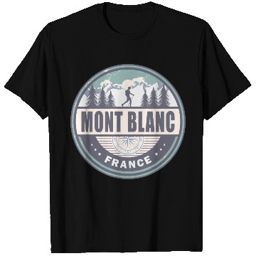 Discover Mont Blanc France French Alps Vintage Hiking T Shirts