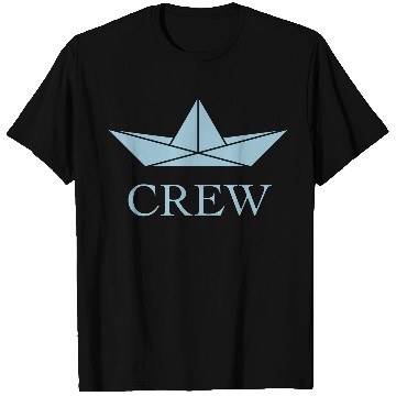 Discover Crew (Crew Complement Paper Boat Paper Ship / Sky) T Shirts