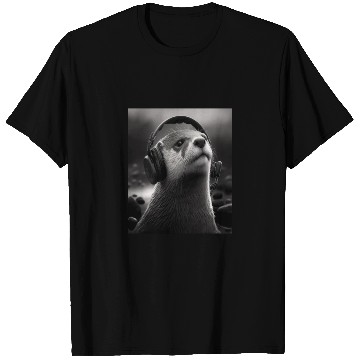 Discover Musician Animal Pet Owners Otter Music Lover T Shirts