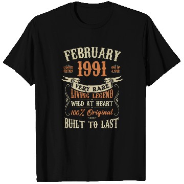 Discover February 1991 Birthday Surprise T Shirts