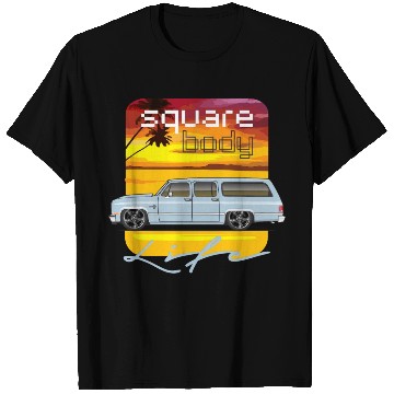 Discover square Light Blue T Shirts