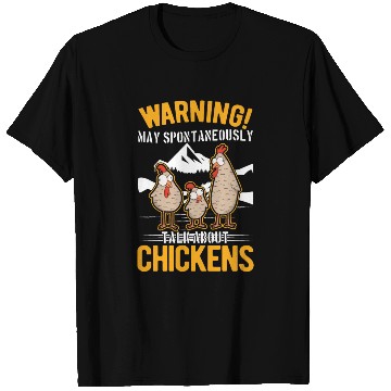 Discover Warning Chickens Farmer Chicken T Shirts