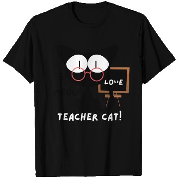 Discover teacher cat, meow T Shirts