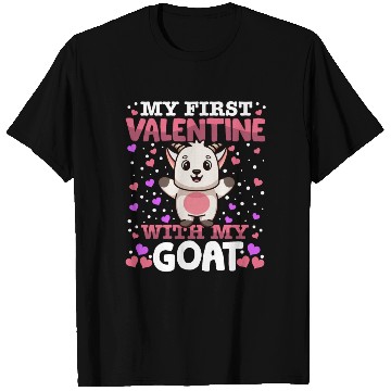 Discover My First Valentine With My Goat Animal Heart T Shirts
