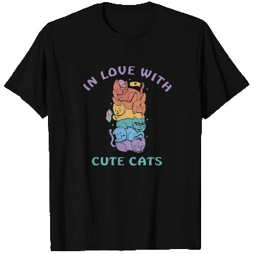 Discover In love with sweet cats LGBTQ T Shirts