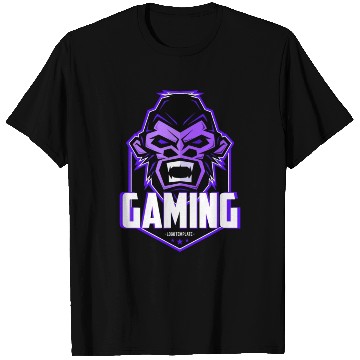 Discover Angry gaming monkey T Shirts