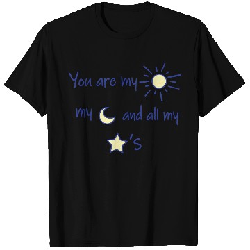 Discover Sun Moon and Stars T Shirts