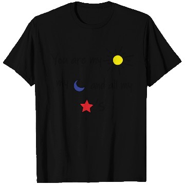 Discover Sun Moon and Stars T Shirts