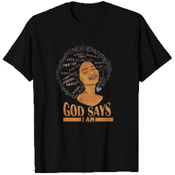 Discover African American Girl God Says I Am Black Pride T Shirts