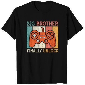 Discover Big Brother Finally Big Bro Gamer Promoted Son T Shirts