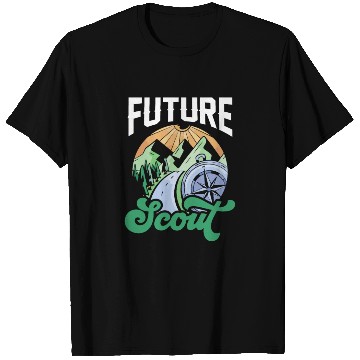 Discover Future Scout Outdoor Hiking Scouting Scouts T Shirts
