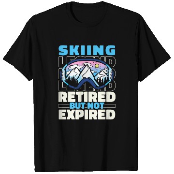 Discover Skiing Skier Retired T Shirts
