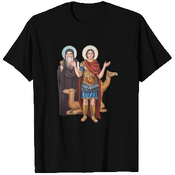 Discover Pope Kyrillos and saint Mina. Coptic church. T Shirts