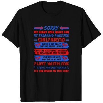 Discover Sorry My Heart Beat Only My Gf T Shirts