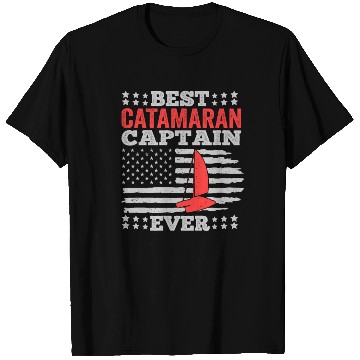 Discover Catamaran Sailing Sailor Best Catamaran Captain T Shirts