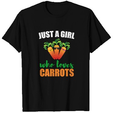 Discover Just A Girl Who Loves Carrots Funny Vegetable Love T Shirts