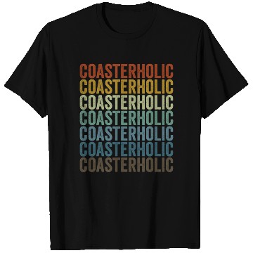 Discover Coasterholic Roller Coaster Lover T Shirts