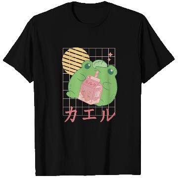 Discover Strawberry Milk Frog Japanese T Shirts