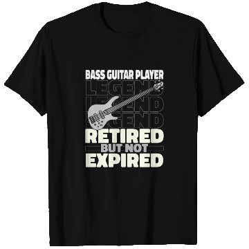 Discover Bass Guitar Bassist Retired T Shirts