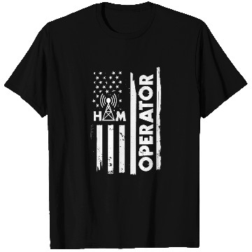 Discover USA Flag Ham Radio Operator T Shirts