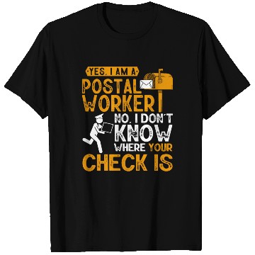 Discover Postal Worker, Post Man T Shirts